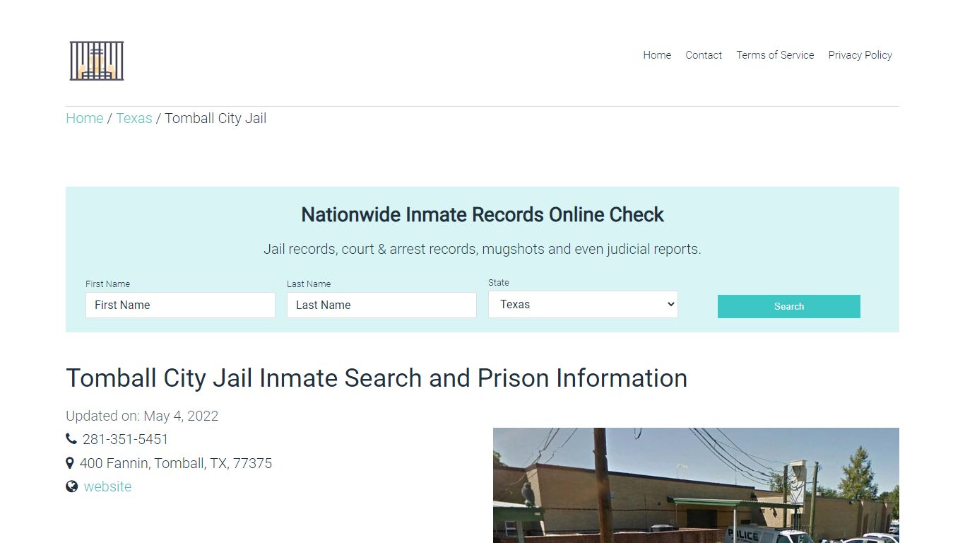 Tomball City Jail Inmate Search, Visitation, Phone no ...